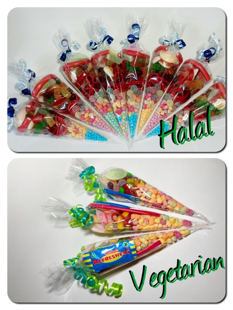 Halal and Vegetarian Sweet Cones